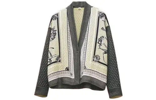 HERMES FW22 Knitwear Women's Gray Green