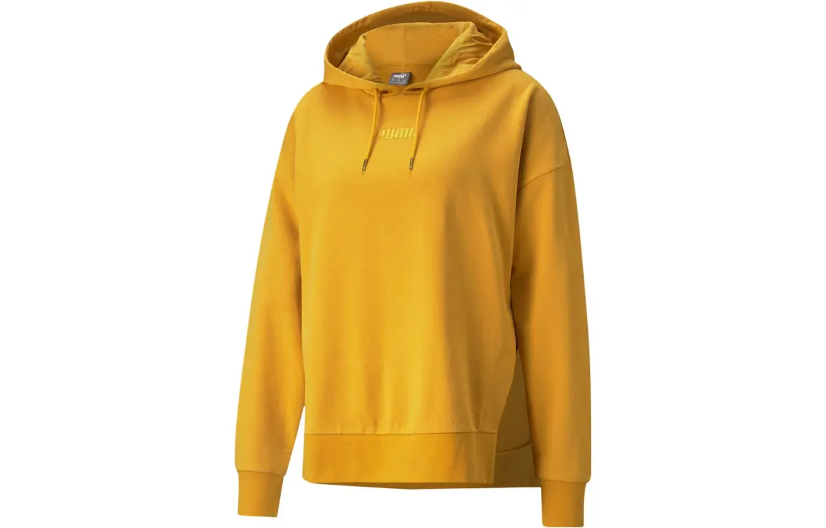PUMA Sweatshirts Women's Yellow Hooded Moderate Other
