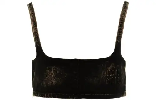 MIU MIU SS23 Strapless Top Women's Black