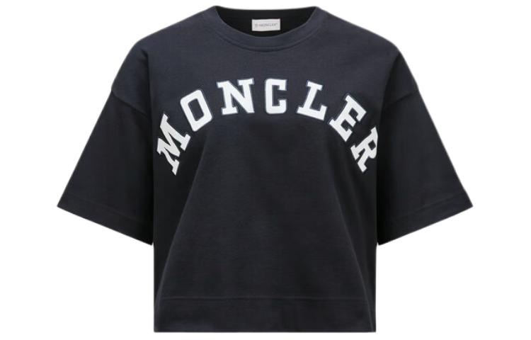 Женская футболка Moncler (темно-синий)