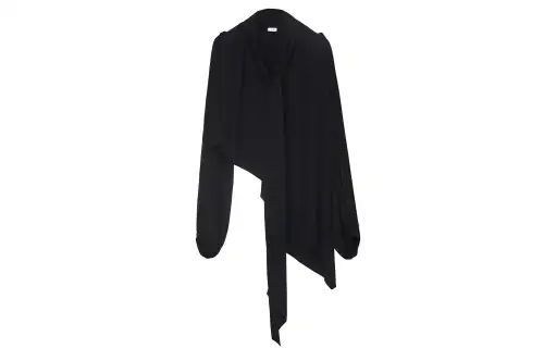 LOEWE Shirts Women's Black V Neck Moderate Shirt