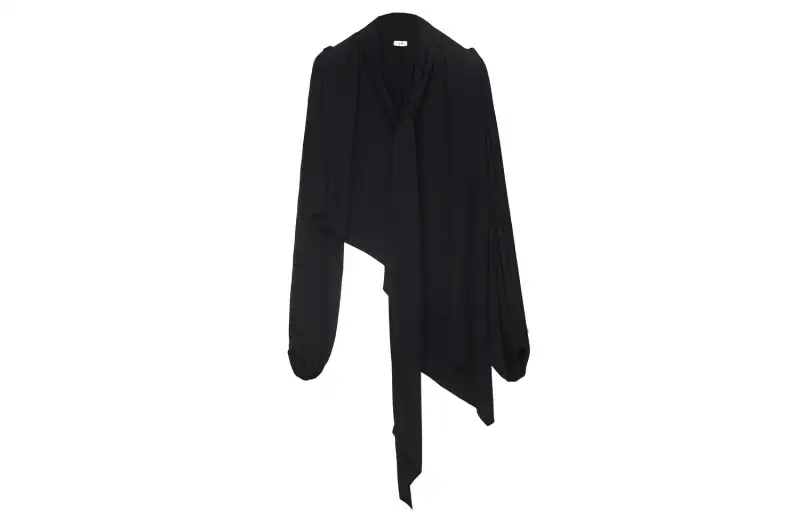 LOEWE Shirts Women's Black V Neck Moderate Shirt