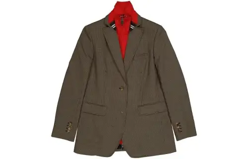 Burberry Jackets Women's Brown Lapel Moderate Other