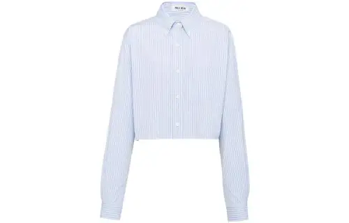 MIU MIU SS23 Shirt Women's Light Blue