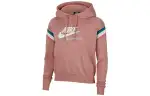 Nike Sweatshirts Women's Pink Hooded Moderate Regular