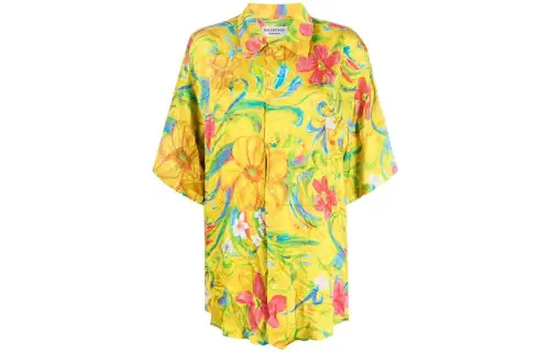 Balenciaga floral-printed shirt