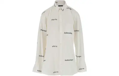 Balenciaga Logo-print Cotton Shirt