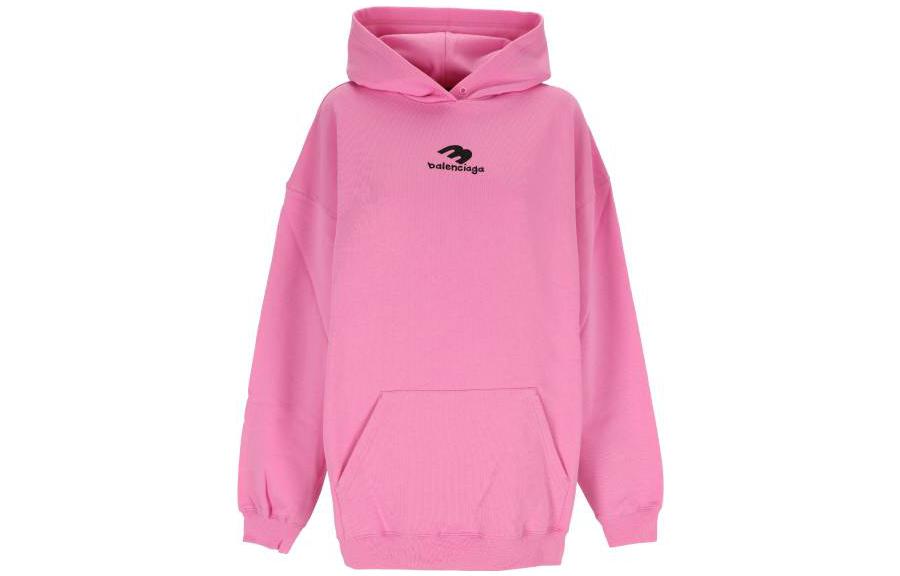 Женские худи Balenciaga Balenciaga FW22 Logo (розовый)