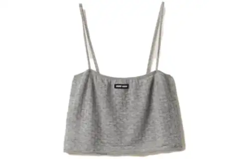 MIU MIU Camisoles Women's Gray Moderate