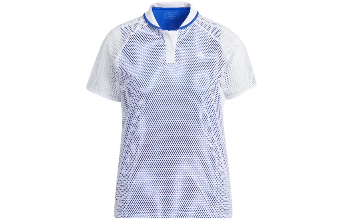 Adidas Polo Shirts Women's Blue Polo Collar Moderate Other