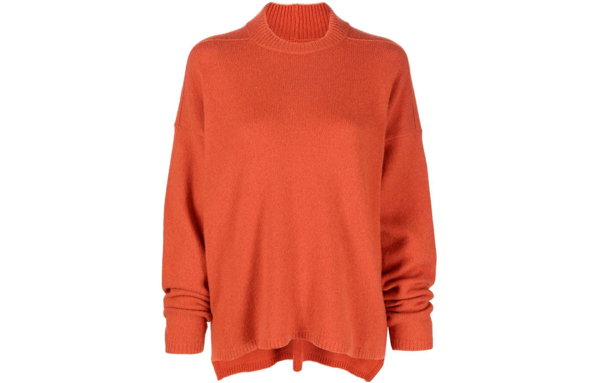 RICK OWENS/RO FW22 Cashmere Sweater Women's Orange