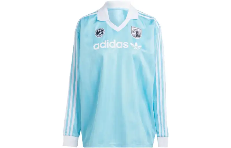 Adidas Originals Drop Shoulder Sleeve T Shirt Women's Crystal Blue