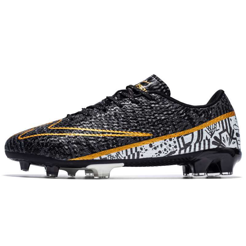 Binary FG Firm Ground Soccer Shoes Unisex Black