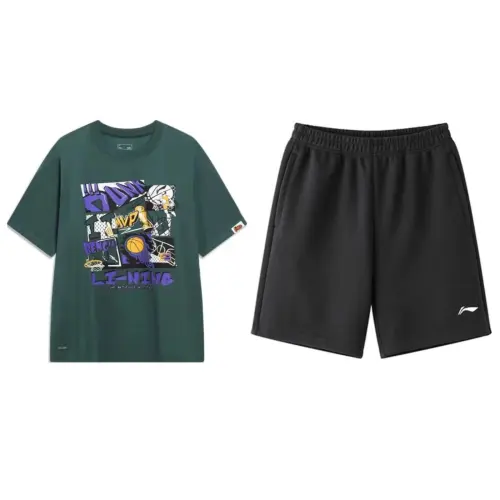 Li Ning Casual Sportswear Men's Crew Neck Moderate