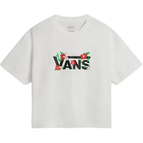 Vans FLEURS T Shirt Women's White