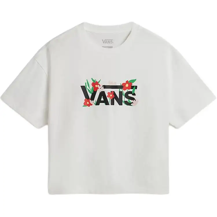 Vans FLEURS T Shirt Women's White