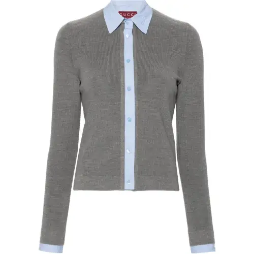 GUCCI Logo-embossed Cardigan