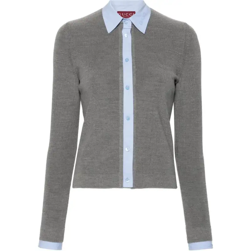 GUCCI Logo-embossed Cardigan