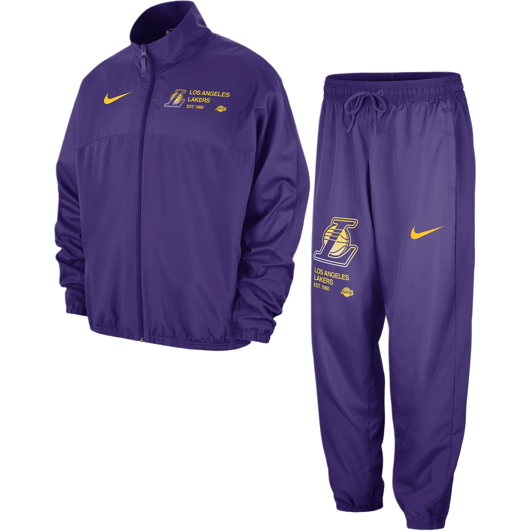 Nike x NBA Los Angeles Lakers Starting 5 Courtside Casual Sportswear Men's Wild Purple/White