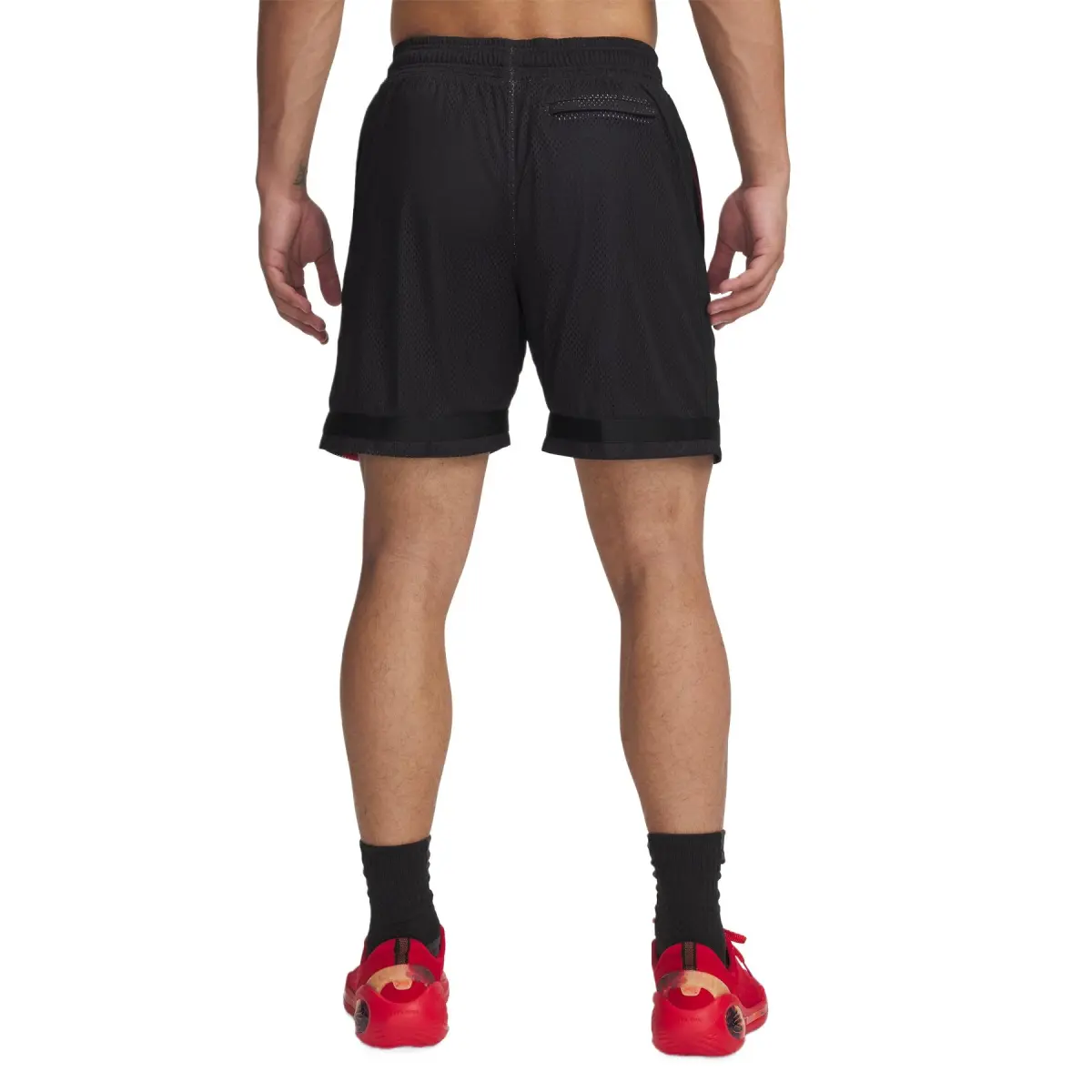 Under Armour Casual Shorts Men's Black Red 001