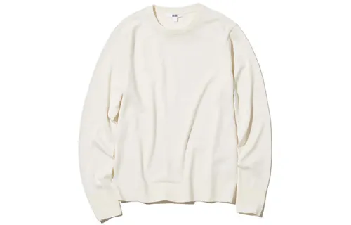 UNIQLO Knitwear Women's Ivory Crew Neck Moderate Other