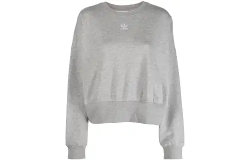 Adidas Originals Sweatshirts Women's Gray Crew Neck Moderate Regular