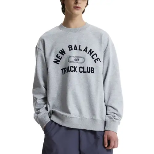 New Balance SEMI Over FITTrack Club UNI Sweatshirt Men's AC Mixed Color Gray