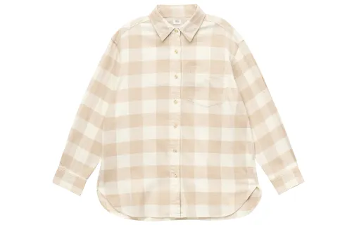 UNIQLO Shirts Women's Ivory Square Collar Thin Other
