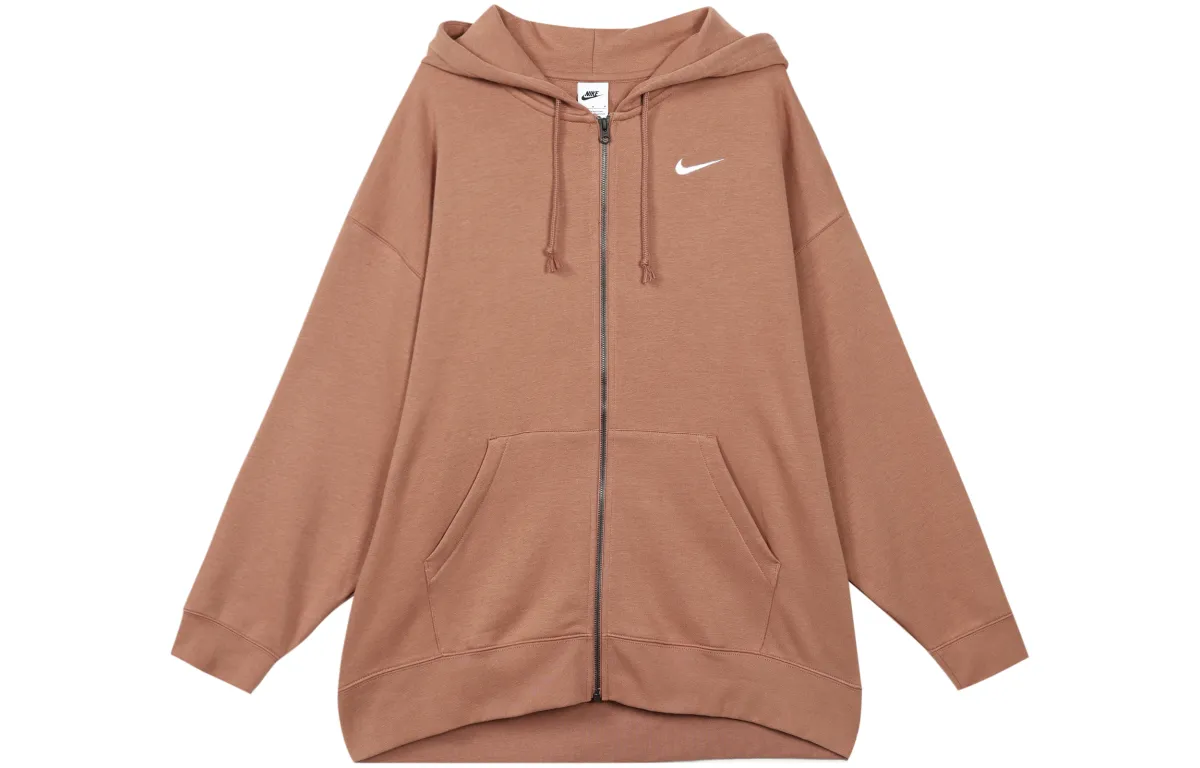Nike Sweatshirts Women's Orange Thickened Cardigan