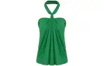 LOEWE Halterneck Top 'Forest Green'