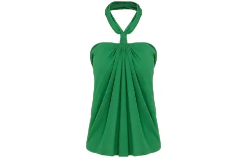 LOEWE Halterneck Top 'Forest Green'