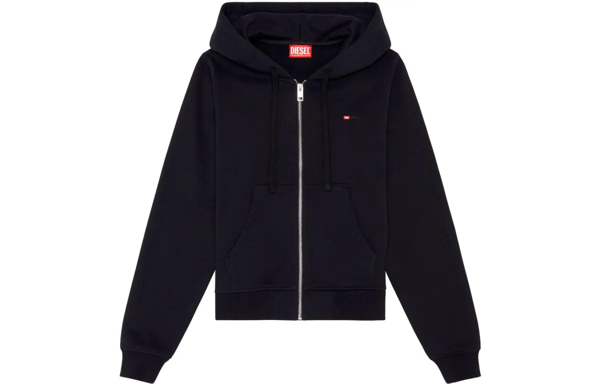 DIESEL F Reggy Hood Zip Microdiv Drawstring Hoodie