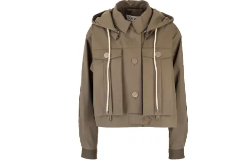LOEWE Jackets Women's Dark Umber Hooded Moderate Other