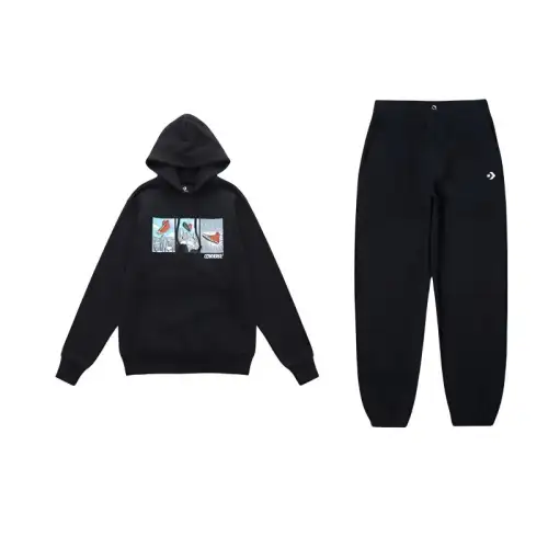 Converse Sweatshirt Set Unisex Black