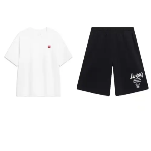 Li Ning Casual Sportswear Men's Crew Neck Moderate