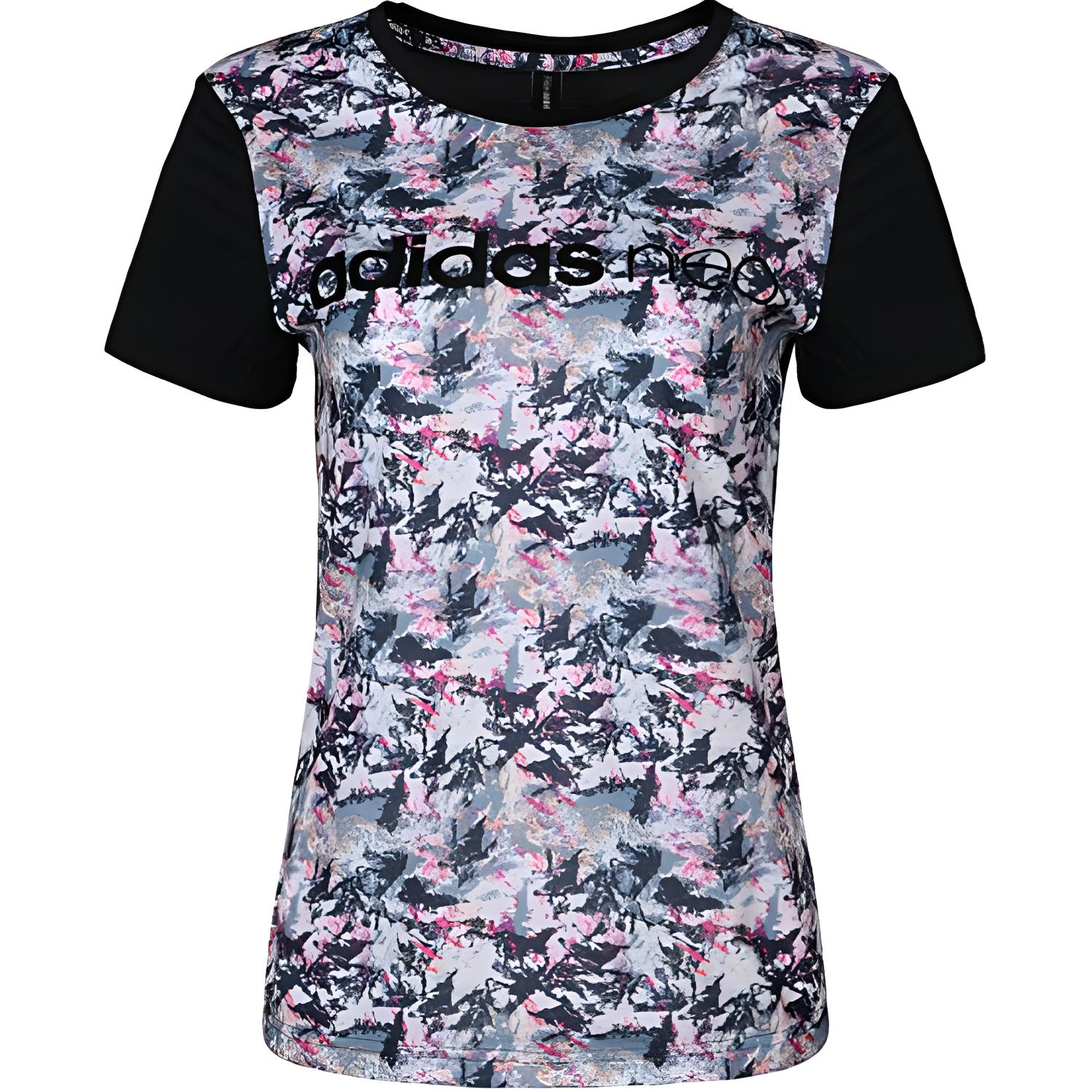 Женская футболка adidas neo (черная)