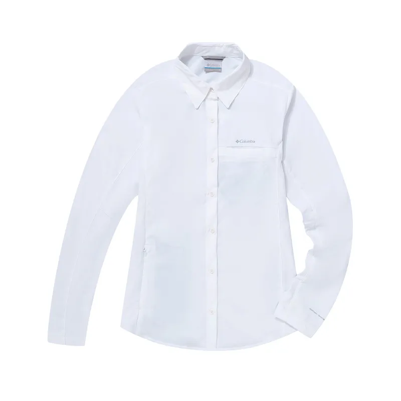 Columbia Shirts Women's White Lapel Moderate Shirt