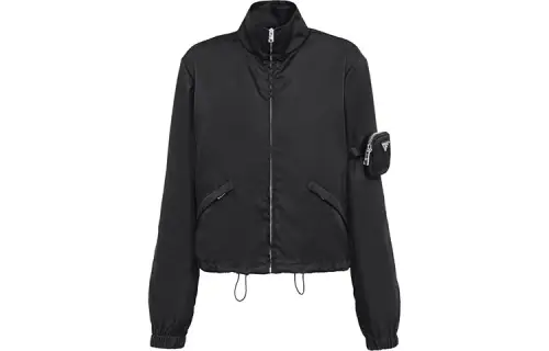 PRADA Jackets Women's Black Turtleneck Moderate Other