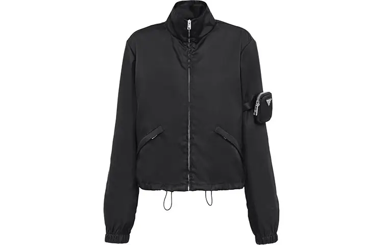 PRADA Jackets Women's Black Turtleneck Moderate Other