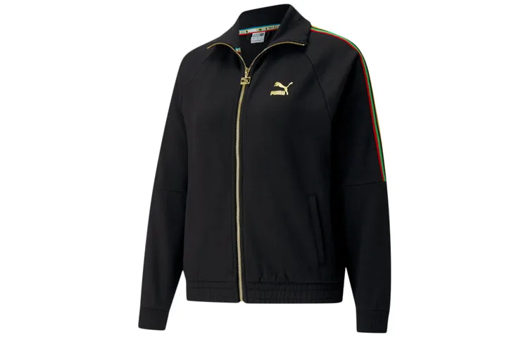 PUMA World Resonance Series Jackets Women's Black Stand Collar Moderate Other