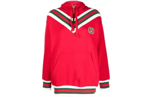 GUCCI Sweatshirts Women's Red Hooded Moderate Regular