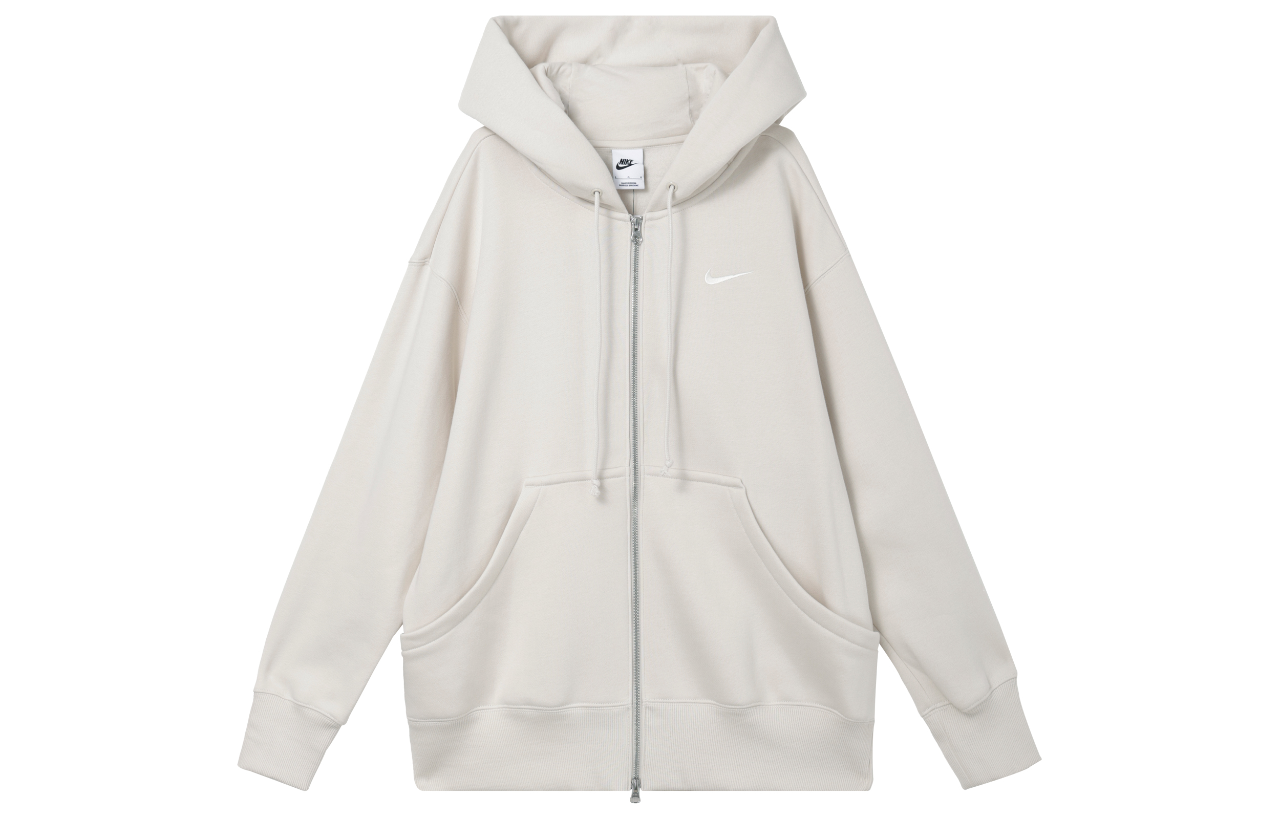 Женская куртка Nike Sportswear Phoenix Fleece (микро-белая)