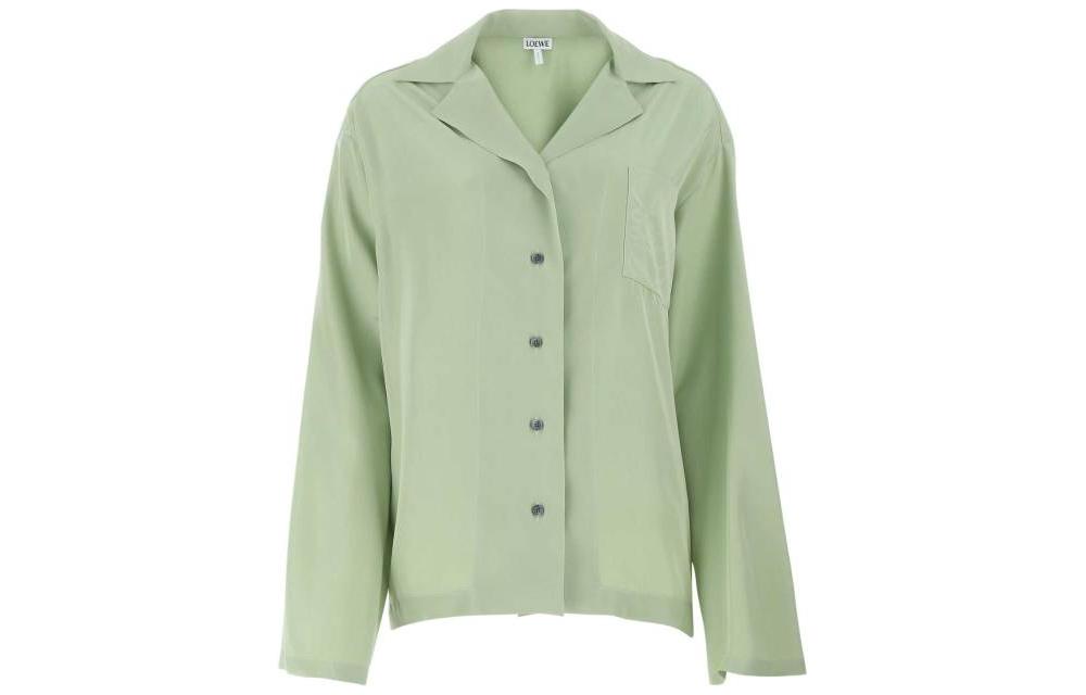 LOEWE Anagram Pajama Blouse 'Lime Green'