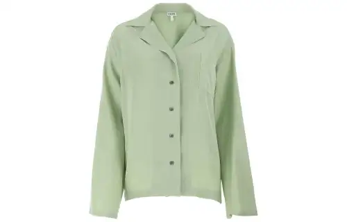 LOEWE Anagram Pajama Blouse 'Lime Green'