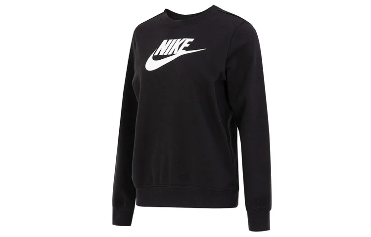 Nike Sweatshirts Women's Black Crew Neck Moderate
