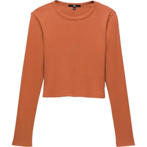 Vans DREW RIB T Shirt Women's Reddish Umber
