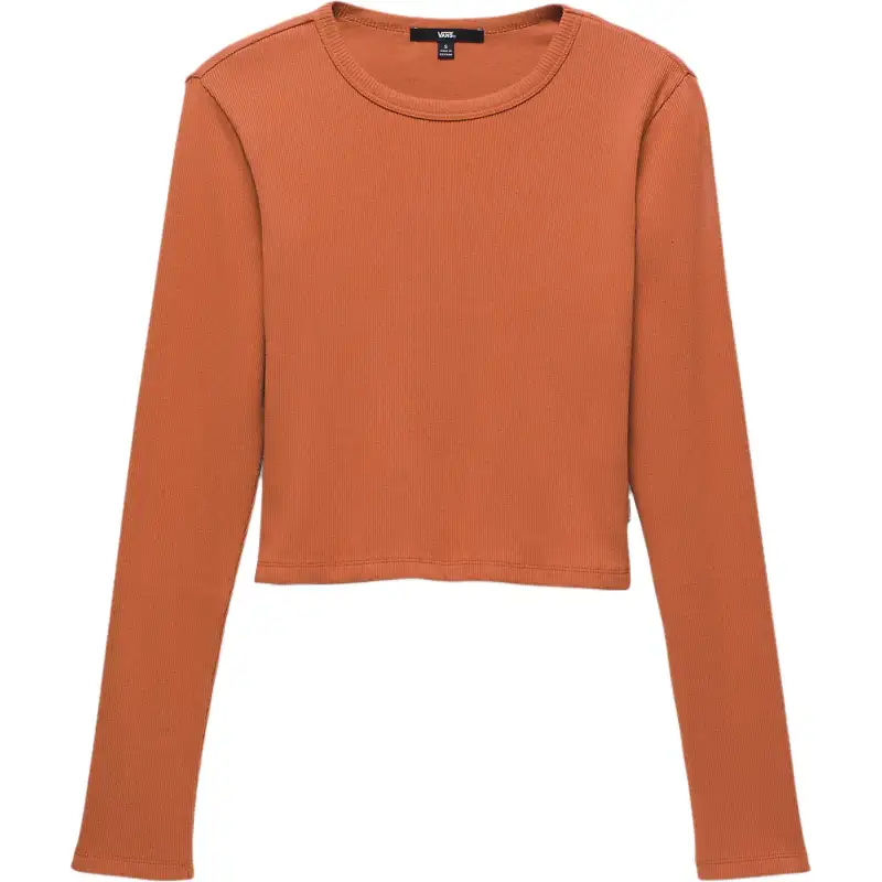 Vans DREW RIB T Shirt Women's Reddish Umber