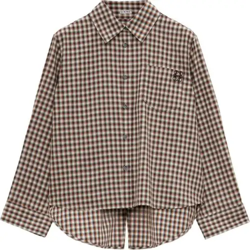 LOEWE Trapeze Shirt 'Brown/White/Black'