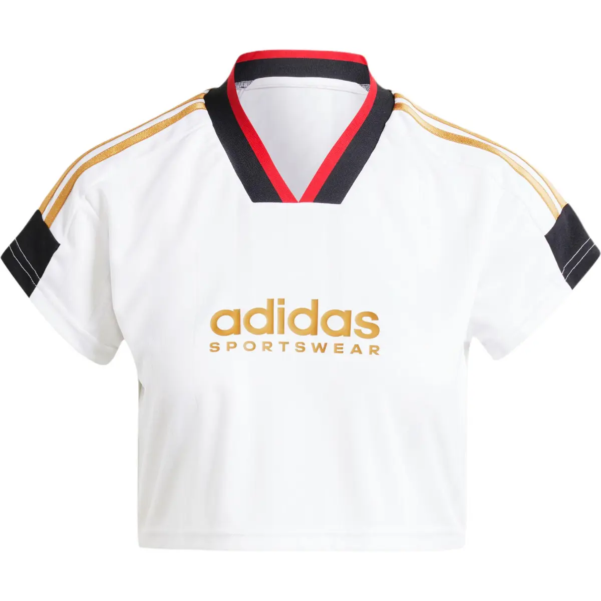 Adidas Tiro Cut T-Shirts Women's White V-neck Moderate Other
