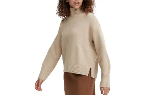 UNIQLO Knitwear Women's 32 Dark Beige Turtleneck Moderate Other